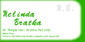 melinda bratka business card